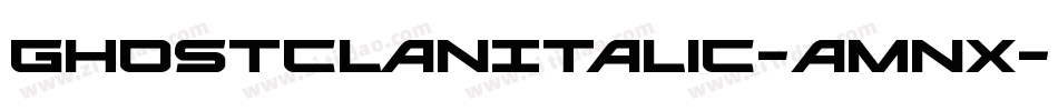 GhostClanItalic-AMnx字体转换