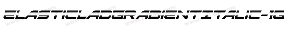 ElasticLadGradientItalic-1GaB0字体转换