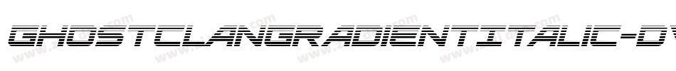 GhostClanGradientItalic-Dvrd字体转换