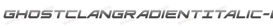 GhostClanGradientItalic-Dvrd字体转换
