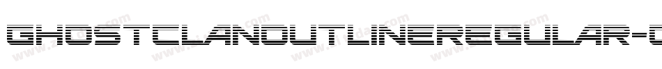 GhostClanOutlineRegular-Gm7y字体转换