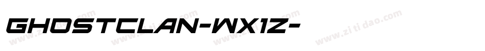 GhostClan-Wx1z字体转换
