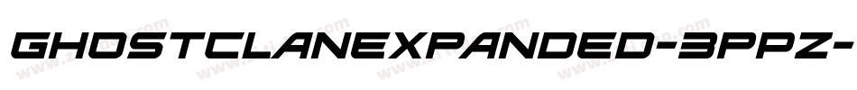 GhostClanExpanded-3pPZ字体转换