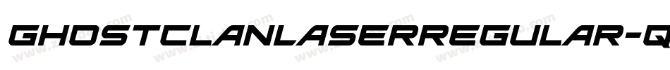 GhostClanLaserRegular-qgvx字体转换
