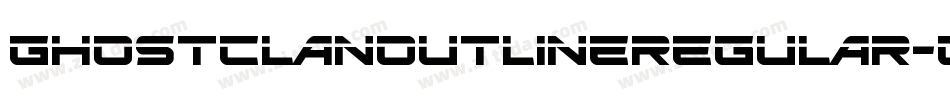 GhostClanOutlineRegular-Gm7y字体转换