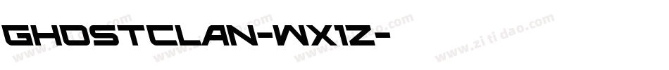 GhostClan-Wx1z字体转换