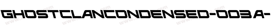 GhostClanCondensed-O03A字体转换