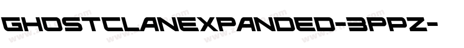 GhostClanExpanded-3pPZ字体转换