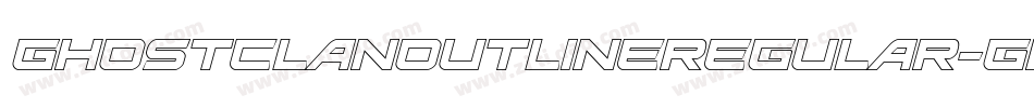 GhostClanOutlineRegular-Gm7y字体转换