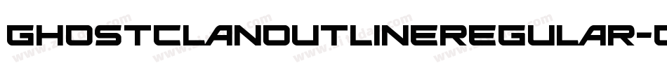 GhostClanOutlineRegular-Gm7y字体转换