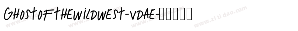 GhostOfTheWildWest-VDae字体转换