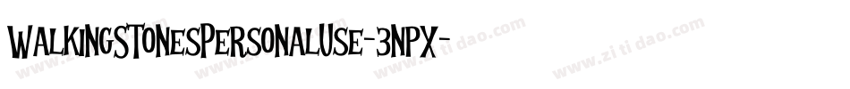 WalkingStonesPersonalUse-3npX字体转换