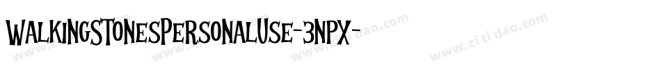 WalkingStonesPersonalUse-3npX字体转换