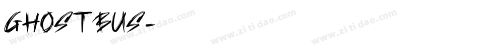 GHOSTBUS字体转换
