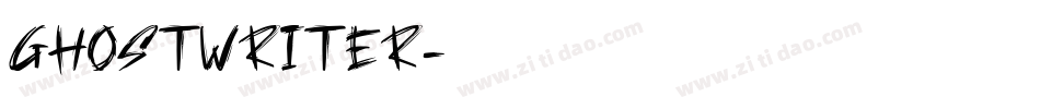 GHOSTWRITER字体转换