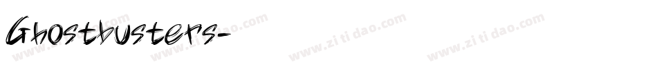 Ghostbusters字体转换
