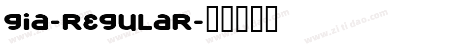 Gia-Regular字体转换