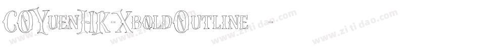 COYuenHK-XboldOutline手机版字体转换