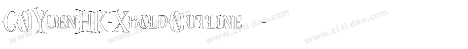 COYuenHK-XboldOutline手机版字体转换