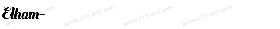 Elham字体转换