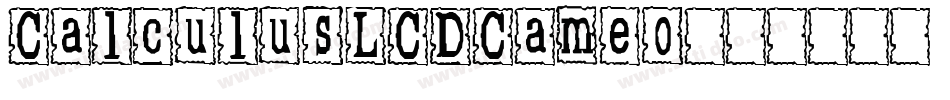 CalculusLCDCameo字体转换