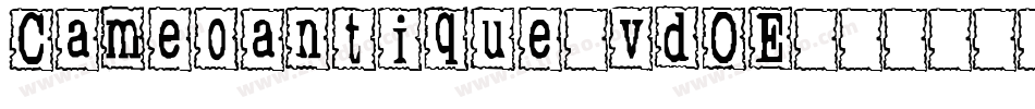 Cameoantique-vdOE字体转换