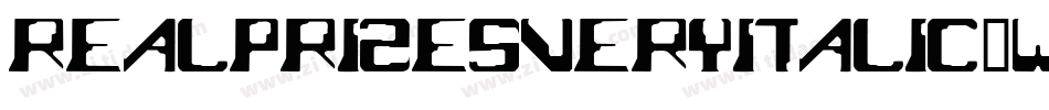 Realprizesveryitalic-wA66字体转换