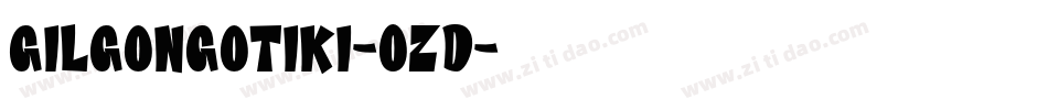 GilgongoTiki-0zd字体转换