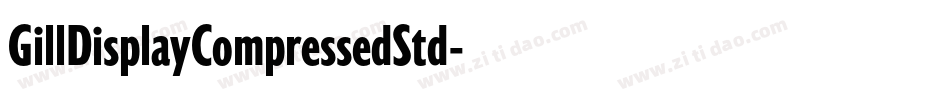 GillDisplayCompressedStd字体转换