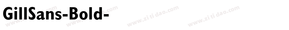 GillSans-Bold字体转换