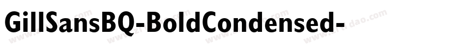 GillSansBQ-BoldCondensed字体转换