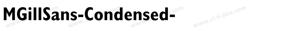 MGillSans-Condensed字体转换