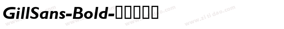 GillSans-Bold字体转换
