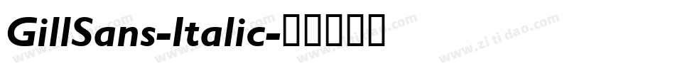 GillSans-Italic字体转换