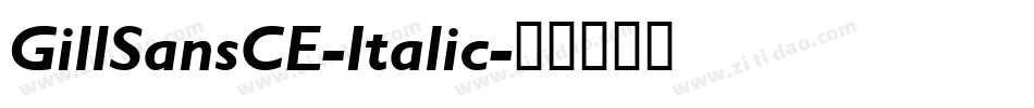 GillSansCE-Italic字体转换