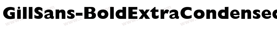 GillSans-BoldExtraCondensed字体转换