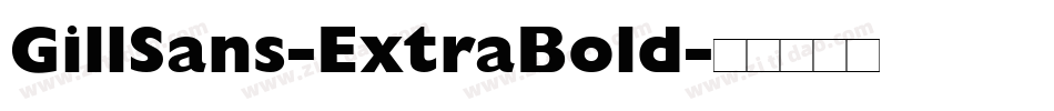 GillSans-ExtraBold字体转换