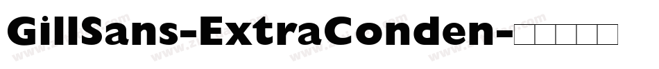 GillSans-ExtraConden字体转换