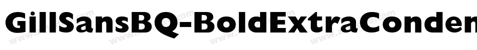 GillSansBQ-BoldExtraCondensed字体转换