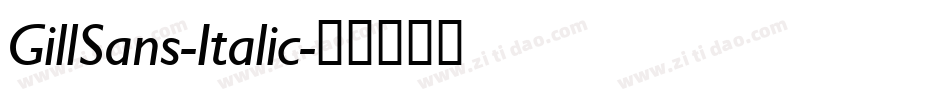 GillSans-Italic字体转换
