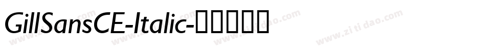 GillSansCE-Italic字体转换