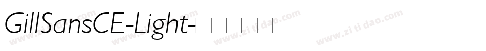 GillSansCE-Light字体转换