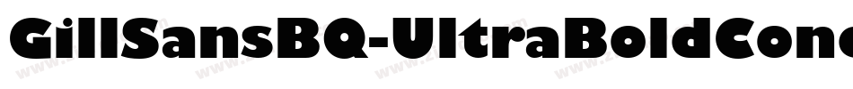 GillSansBQ-UltraBoldCondensed字体转换