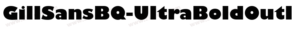 GillSansBQ-UltraBoldOutline字体转换
