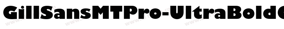 GillSansMTPro-UltraBoldCond字体转换