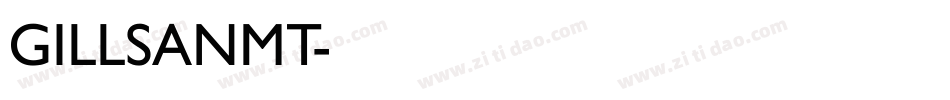 GILLSANMT字体转换