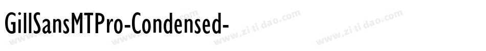 GillSansMTPro-Condensed字体转换