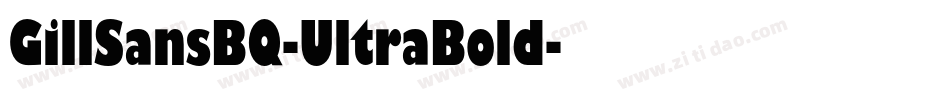 GillSansBQ-UltraBold字体转换