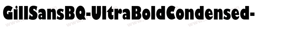 GillSansBQ-UltraBoldCondensed字体转换
