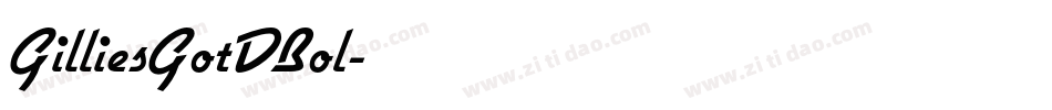 GilliesGotDBol字体转换